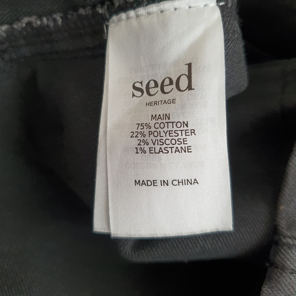 Seed Black Faded Denim Skirt Size 14 - Picture 7 of 8